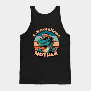 "T-Rexcellent Mother - Dino Mom Chic Tank Top